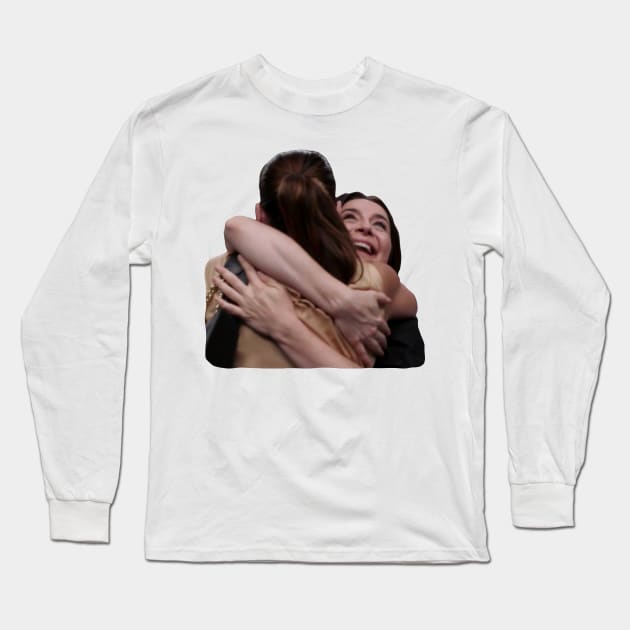 Addison and Amelia Hugging Long Sleeve T-Shirt by GrellenDraws